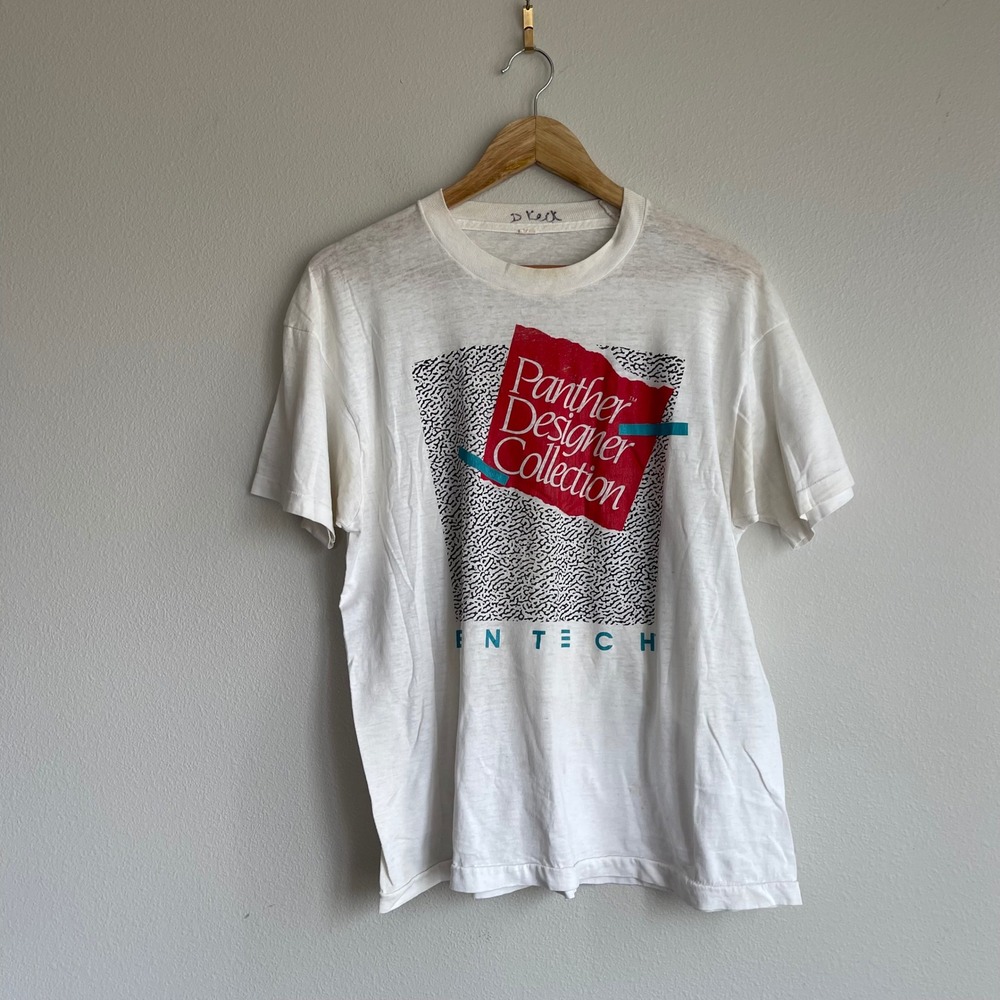 Vintage Singlestitch Panther‎ Designer Collection Print T-Shirt